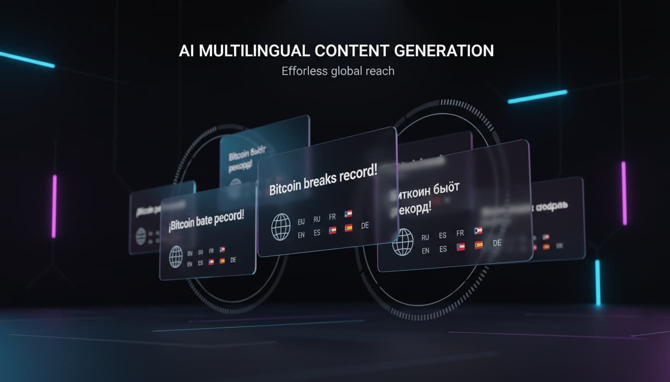 Multilingual AI content generation